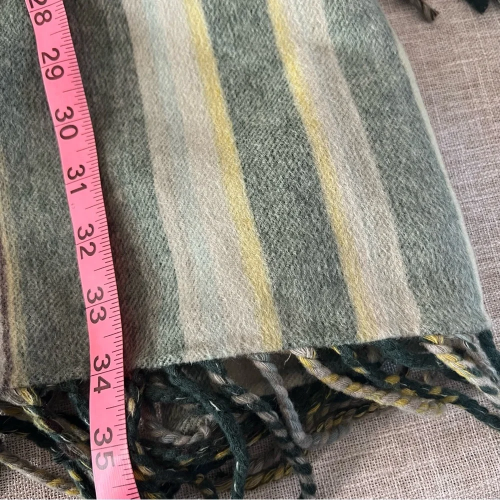 Jonathan Simkhai Striped Poncho in Green and Cream - Picture 12 of 13